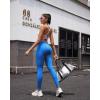 image:imageRUNNING GIRL No Front Seam Leggings for Women 25 Inseam High Waisted Seamless Buttery Soft Yoga PantsSparkle Blue