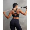 image:imageRUNNING GIRL Sports Bra for WomenAdjustable Strappy Running High Impact Sports Bra with Sewn in PadsAblack