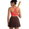 image:imageRUNNING GIRL Sports Bra for WomenAdjustable Strappy Running High Impact Sports Bra with Sewn in PadsAdeep Red