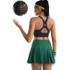 image:imageRUNNING GIRL Sports Bra for WomenAdjustable Strappy Running High Impact Sports Bra with Sewn in PadsAnavy Blue