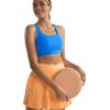 image:imageRUNNING GIRL Sports Bra for WomenAdjustable Strappy Running High Impact Sports Bra with Sewn in PadsAsparkle Blue