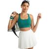 image:imageRUNNING GIRL Sports Bra for WomenAdjustable Strappy Running High Impact Sports Bra with Sewn in PadsAteal