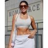 image:imageRUNNING GIRL Sports Bras for Women High ImpactAdjustable Strappy Back Molded Cup High Support Sports Bra with Sewn in PadsGrey