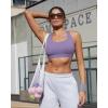 image:imageRUNNING GIRL Sports Bras for Women High ImpactAdjustable Strappy Back Molded Cup High Support Sports Bra with Sewn in PadsMisty Purple