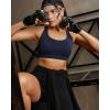 image:imageRUNNING GIRL Sports Bras for Women High ImpactAdjustable Strappy Back Molded Cup High Support Sports Bra with Sewn in PadsNavy Blue