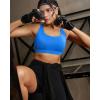 image:imageRUNNING GIRL Sports Bras for Women High ImpactAdjustable Strappy Back Molded Cup High Support Sports Bra with Sewn in PadsSparkle Blue