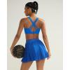 image:imageRUNNING GIRL Sports Bras for Women High ImpactAdjustable Strappy Back Molded Cup High Support Sports Bra with Sewn in PadsSparkle Blue
