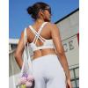 image:imageRUNNING GIRL Sports Bras for Women High ImpactAdjustable Strappy Back Molded Cup High Support Sports Bra with Sewn in PadsWhite