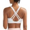 image:imageRUNNING GIRL Sports Bras for Women High ImpactAdjustable Strappy Back Molded Cup High Support Sports Bra with Sewn in PadsWhite