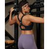 image:imageRUNNING GIRL Sports Bras for Women High Support Adjustable Straps High Impact Racerback Bra with Hook Closure Molded CupBlack