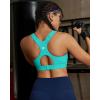 image:imageRUNNING GIRL Sports Bras for Women High Support Adjustable Straps High Impact Racerback Bra with Hook Closure Molded CupBright Green