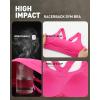 image:imageRUNNING GIRL Sports Bras for Women High Support Adjustable Straps High Impact Racerback Bra with Hook Closure Molded CupHot Pink