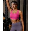 image:imageRUNNING GIRL Sports Bras for Women High Support Adjustable Straps High Impact Racerback Bra with Hook Closure Molded CupHot Pink