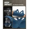 image:imageRUNNING GIRL Sports Bras for Women High Support Adjustable Straps High Impact Racerback Bra with Hook Closure Molded CupNavy