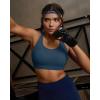 image:imageRUNNING GIRL Sports Bras for Women High Support Adjustable Straps High Impact Racerback Bra with Hook Closure Molded CupNavy