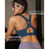 image:imageRUNNING GIRL Sports Bras for Women High Support Adjustable Straps High Impact Racerback Bra with Hook Closure Molded CupNavy