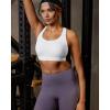 image:imageRUNNING GIRL Sports Bras for Women High Support Adjustable Straps High Impact Racerback Bra with Hook Closure Molded CupWhite