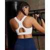 image:imageRUNNING GIRL Sports Bras for Women High Support Adjustable Straps High Impact Racerback Bra with Hook Closure Molded CupWhite