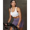 image:imageRUNNING GIRL Sports Bras for Women High Support Adjustable Straps High Impact Racerback Bra with Hook Closure Molded CupWhite