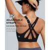 image:imageRUNNING GIRL Sports Bras for Women High Support Adjustable Straps High Impact Sports Bras with Sewn in Pads Running BraBlack