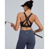 image:imageRUNNING GIRL Sports Bras for Women High Support Adjustable Straps High Impact Sports Bras with Sewn in Pads Running BraBlack
