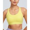 image:imageRUNNING GIRL Sports Bras for Women High Support Adjustable Straps High Impact Sports Bras with Sewn in Pads Running BraBright Yellow