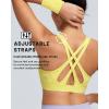 image:imageRUNNING GIRL Sports Bras for Women High Support Adjustable Straps High Impact Sports Bras with Sewn in Pads Running BraBright Yellow