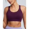 image:imageRUNNING GIRL Sports Bras for Women High Support Adjustable Straps High Impact Sports Bras with Sewn in Pads Running BraDeep Purple