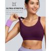 image:imageRUNNING GIRL Sports Bras for Women High Support Adjustable Straps High Impact Sports Bras with Sewn in Pads Running BraDeep Purple