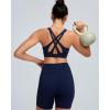 image:imageRUNNING GIRL Sports Bras for Women High Support Adjustable Straps High Impact Sports Bras with Sewn in Pads Running BraInky Blue