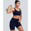 image:imageRUNNING GIRL Sports Bras for Women High Support Adjustable Straps High Impact Sports Bras with Sewn in Pads Running BraInky Blue