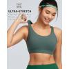 image:imageRUNNING GIRL Sports Bras for Women High Support Adjustable Straps High Impact Sports Bras with Sewn in Pads Running BraSage Green