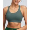 image:imageRUNNING GIRL Sports Bras for Women High Support Adjustable Straps High Impact Sports Bras with Sewn in Pads Running BraSage Green