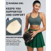 image:imageRUNNING GIRL Sports Bras for Women High Support Adjustable Straps High Impact Sports Bras with Sewn in Pads Running BraSage Green