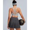 image:imageRUNNING GIRL Sports Bras for Women High Support Adjustable Straps High Impact Sports Bras with Sewn in Pads Running BraSilver Grey