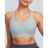 image:imageRUNNING GIRL Sports Bras for Women High Support Adjustable Straps High Impact Sports Bras with Sewn in Pads Running BraSilver Grey