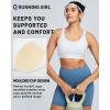 image:imageRUNNING GIRL Sports Bras for Women High Support Adjustable Straps High Impact Sports Bras with Sewn in Pads Running BraWhite
