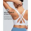image:imageRUNNING GIRL Sports Bras for Women High Support Adjustable Straps High Impact Sports Bras with Sewn in Pads Running BraWhite