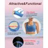 image:imageRUNNING GIRL Sports Bras for Women Molded Cup High Impact Sports Bra Workout Bras for Women High Support RacerbackAlight Blue