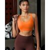 image:imageRUNNING GIRL Sports Bras for Women Molded Cup High Impact Sports Bra Workout Bras for Women High Support RacerbackAorange