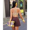 image:imageRUNNING GIRL Sports Bras for WomenPadded Strappy Sports Bras CrissCross Back Medium Support Sports Bras with Removable CupsBnude