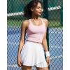 image:imageRUNNING GIRL Workout Tops for WomenStrappy Back White Tank Tops with Built in Bras Camisole Yoga Crop Top PaddedYpink