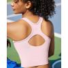 image:imageRUNNING GIRL Workout Tops for WomenStrappy Back White Tank Tops with Built in Bras Camisole Yoga Crop Top PaddedYpink