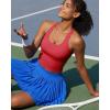 image:imageRUNNING GIRL Workout Tops for WomenStrappy Back White Tank Tops with Built in Bras Camisole Yoga Crop Top PaddedYwinedred