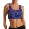 image:imageRUNNING GIRL High Impact Sports Bras for WomenRacerback Running Bra Workout Crop Tank Tops Longline Sports Bra Push upZorangeBlue Combo