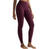 image:imageRUNNING GIRL No Front Seam Leggings for Women 25 Inseam High Waisted Seamless Buttery Soft Yoga PantsMaroon
