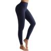 image:imageRUNNING GIRL No Front Seam Leggings for Women 25 Inseam High Waisted Seamless Buttery Soft Yoga PantsNavy Blue
