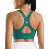 image:imageRUNNING GIRL Sports Bra for WomenAdjustable Strappy Running High Impact Sports Bra with Sewn in PadsAteal