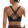 image:imageRUNNING GIRL Sports Bras for Women High ImpactAdjustable Strappy Back Molded Cup High Support Sports Bra with Sewn in PadsBlack