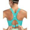 image:imageRUNNING GIRL Sports Bras for Women High Support Adjustable Straps High Impact Racerback Bra with Hook Closure Molded CupBright Green